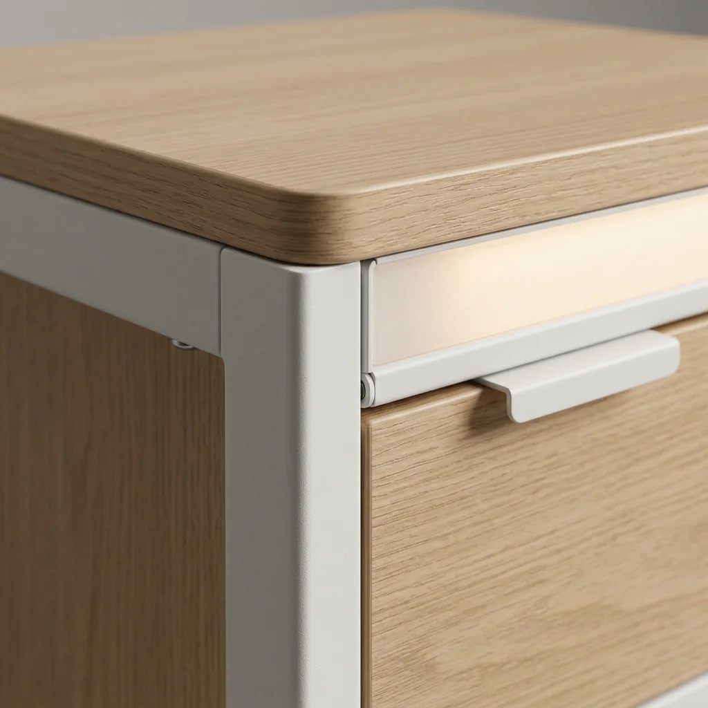 Hovelae Connected Bedside Storage Tower with Soft Night Light - Image 2