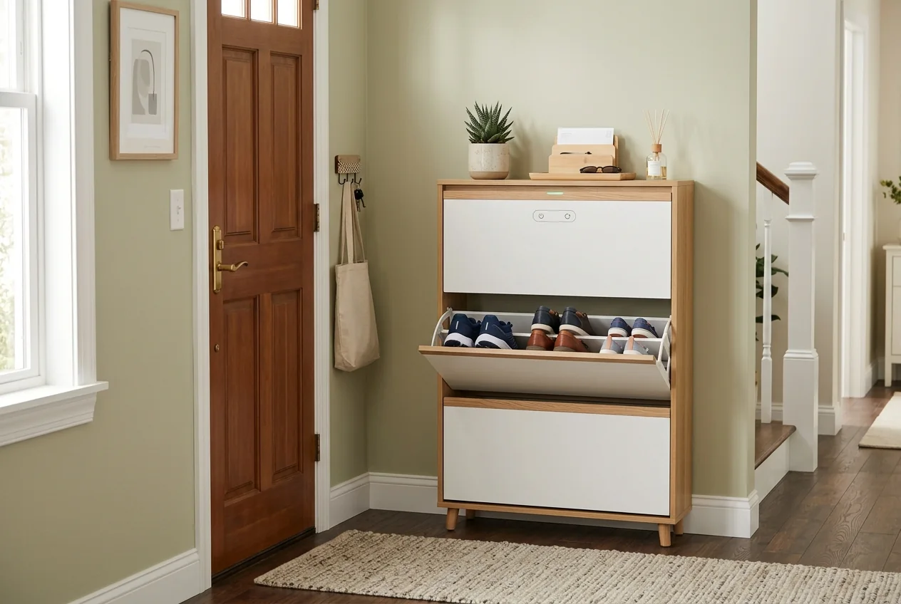 Hovelae Connected Shoe Organizer Cabinet with Odor Control - Image 3