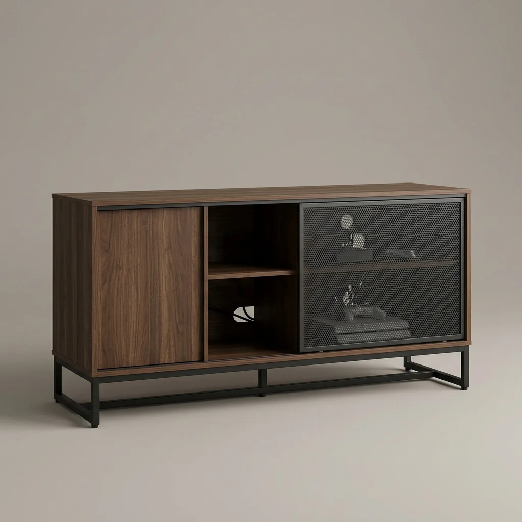 Hovelae Modular Smart Media Cabinet with Ventilated Storage