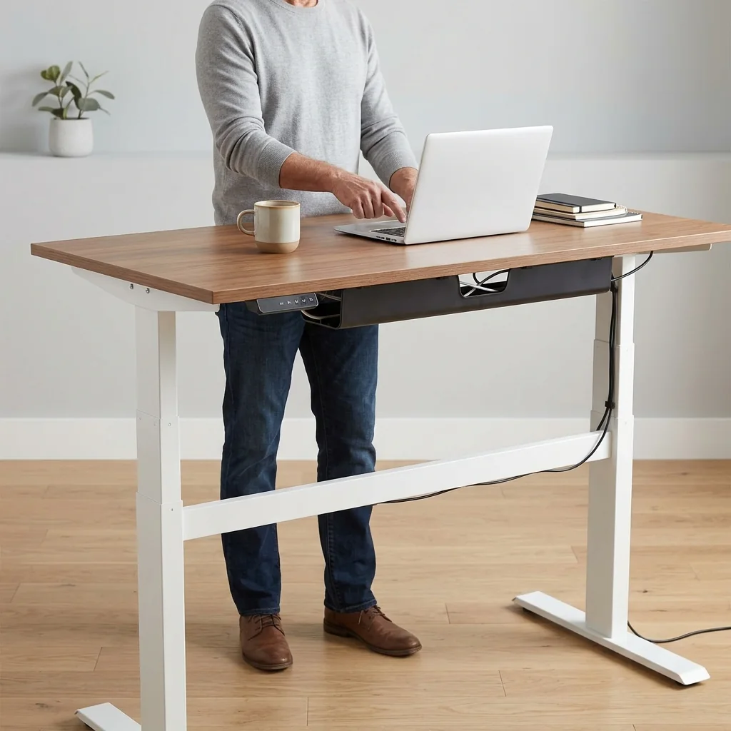 Hovelae Adjustable Smart Standing Desk with Cable Management - Image 4